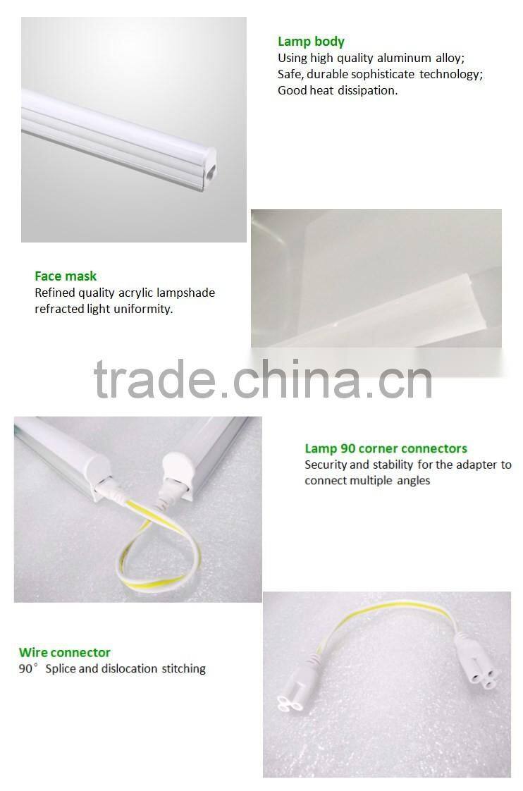 High lumen 12W 900mm T5 Tube LED Lighting IP44 Rating for School Light
