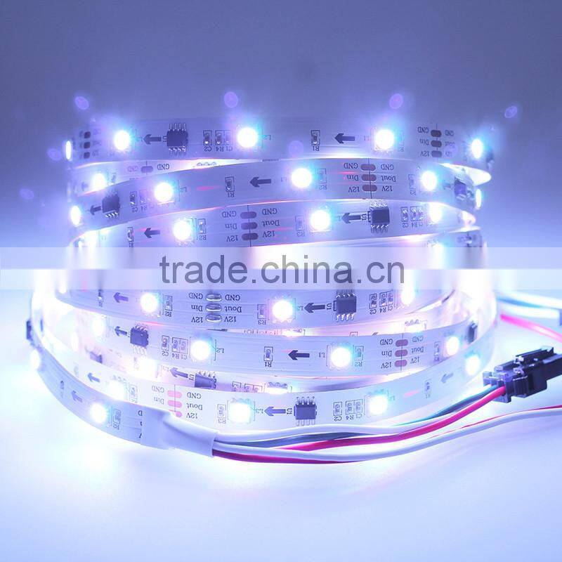 led strip bar light ddressable 60 led,tape style RGB digital led strip light