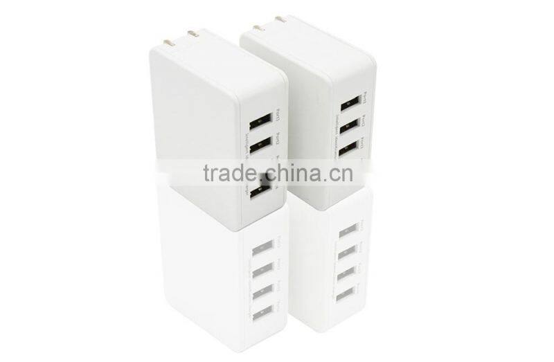 European Plug 4-PORT USB Charger Phone Charger