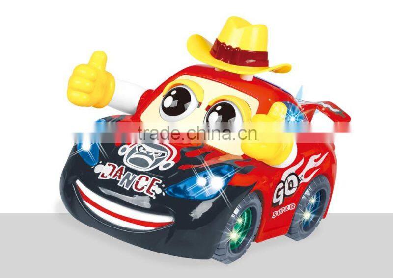 hot sale mini car toy with light and dance