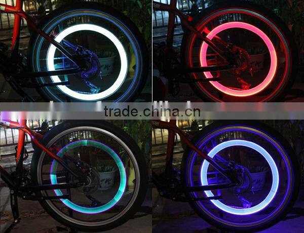 cheapest bike decoration hot sale colorful button cell led light programmable wheel light