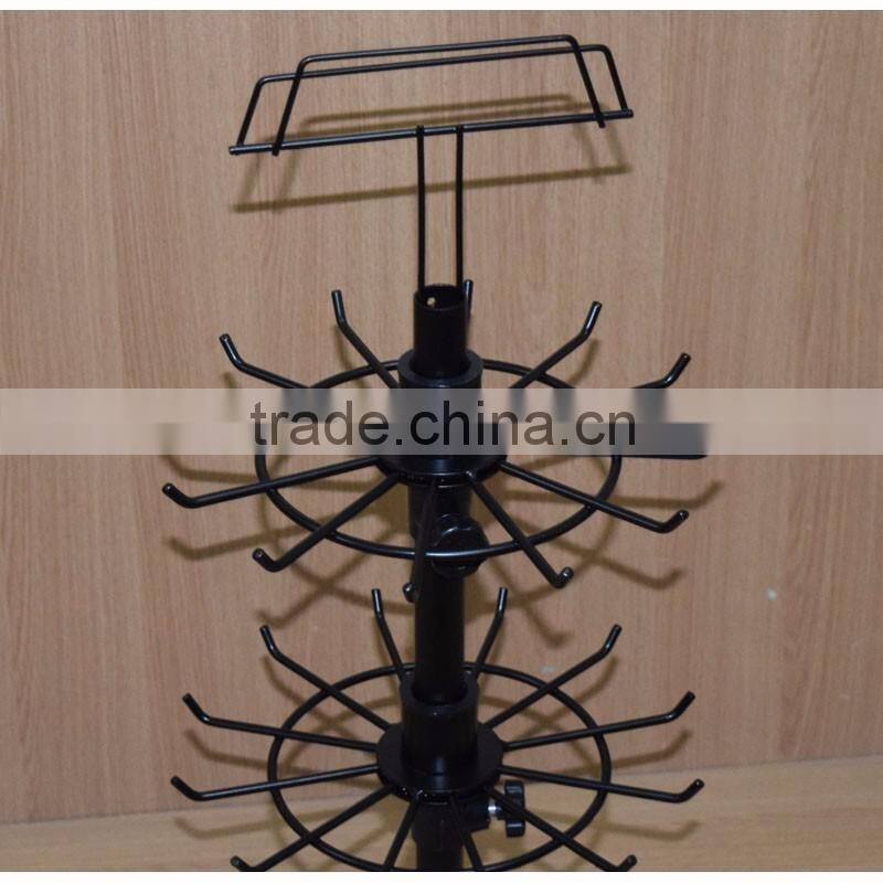 space saving 3 layers wire counter promotion rack