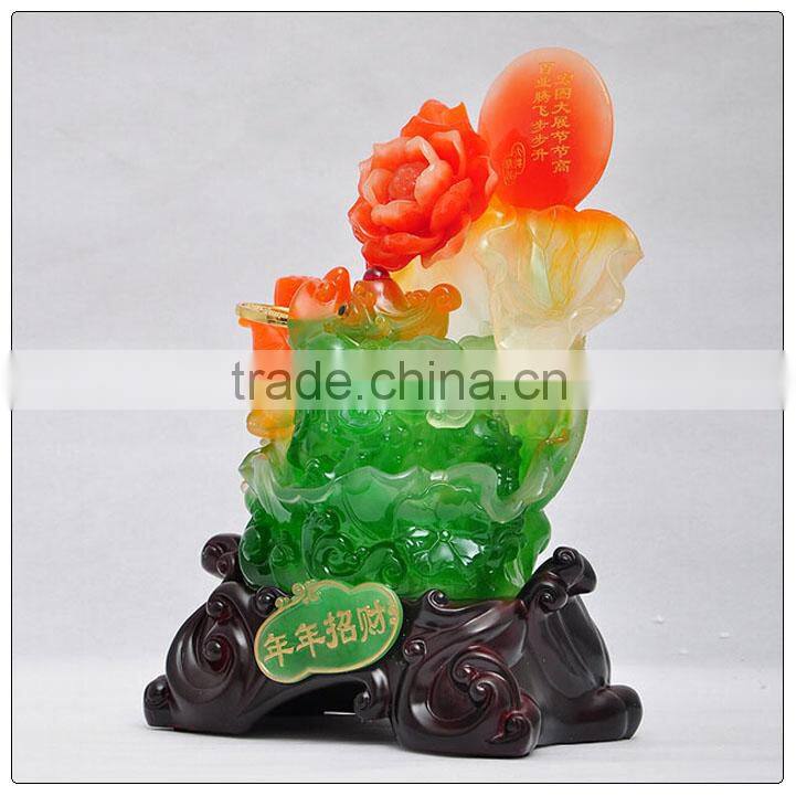 Jade color Money frog feng shui statue ,Large size money frog