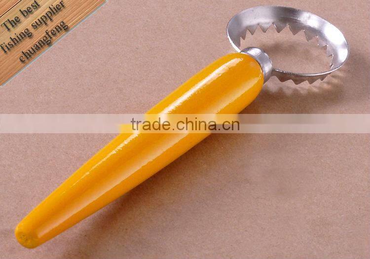 Fishing scraper Wood handle 200mm 30g-200/Order