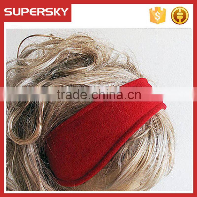 A-129 fleece ear muff winter earwarmers sports polar fleece headband fleece ear warmers earmuffs