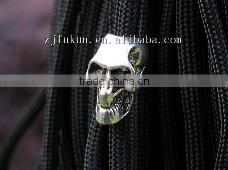 3 Dimensional 18*14MM Antique Silver / Gold Zinc Alloy Paracord Beads Charm DIY Jewelry Charms