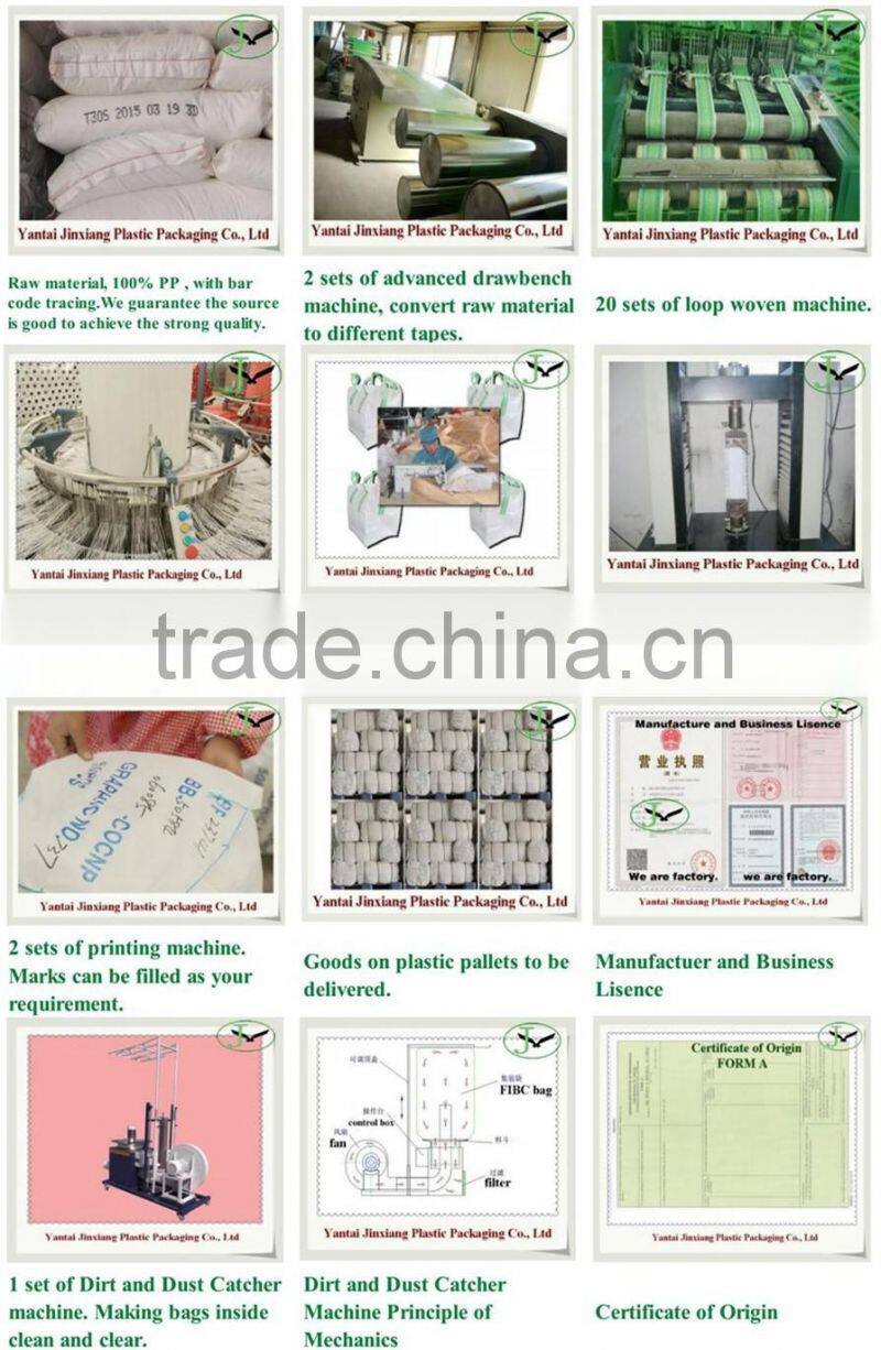 Wholesale customized 100% virgin pp breathable big bag for firewood