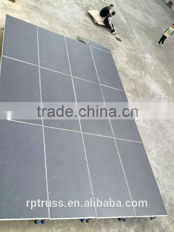 Hot selling RP aluminum plywood portable stage with adjustable legs