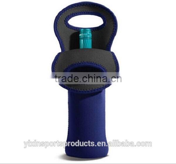 fashionable neoprene single bottle cooler tote bag