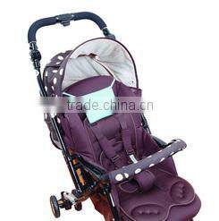 Washable easy to attach stroller seat pad made from 3D mesh material