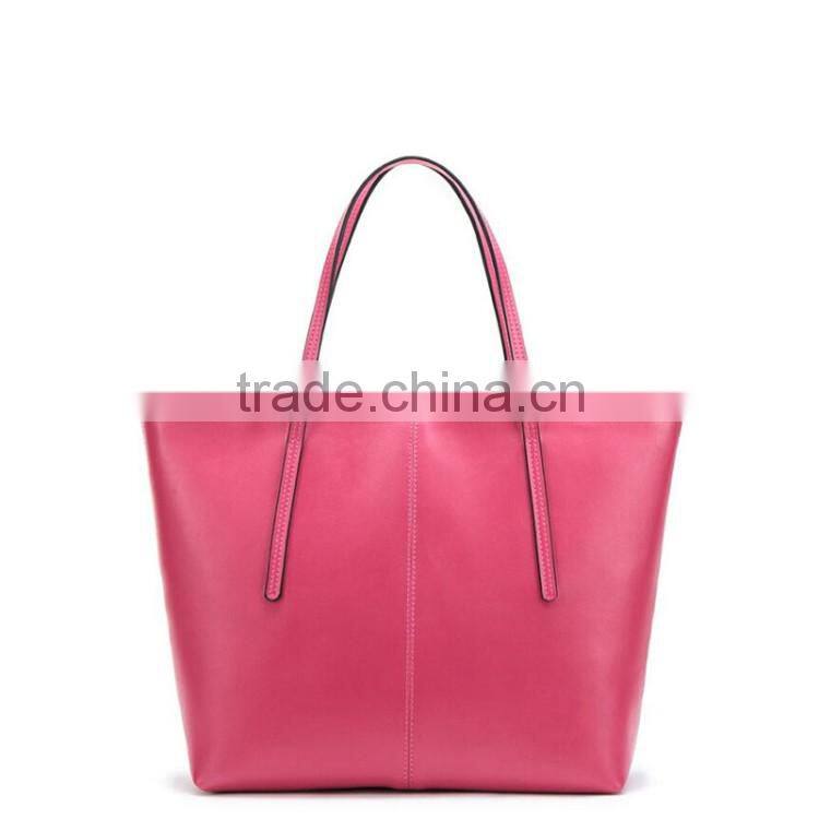Korean tote bag woman bags genuine leather file handbag in alibaba wholesale