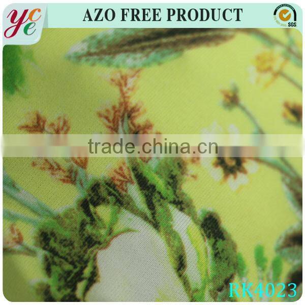 Printed air layer bird print fabric for thermal underwear