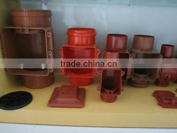 Sewer Systems Double Flap Valve Plastic Pipe Fitting Injection Mould/Collapsible Core