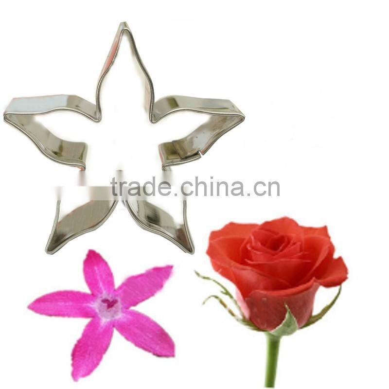 K-sun stainless steel leaf petal calyx rose cutter set for fondant gumpaste cake decorating reposteria