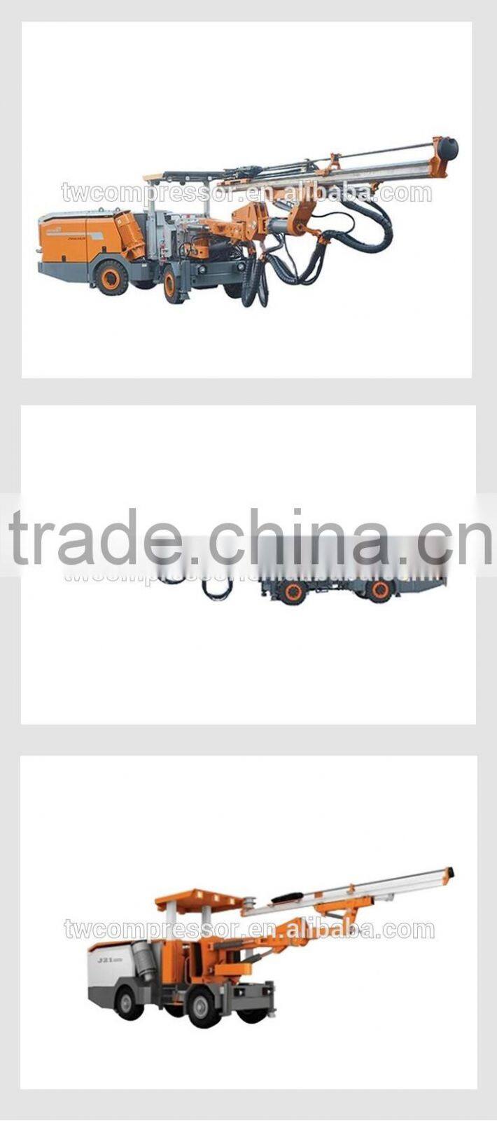 TJ21 hydraulic pneumatic rock drilling rig for mining