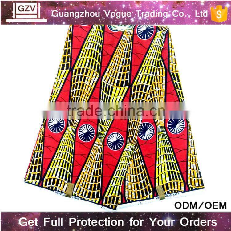 china factory high quality comfortable 100% cotton modern african george with blouse-fabric for men
