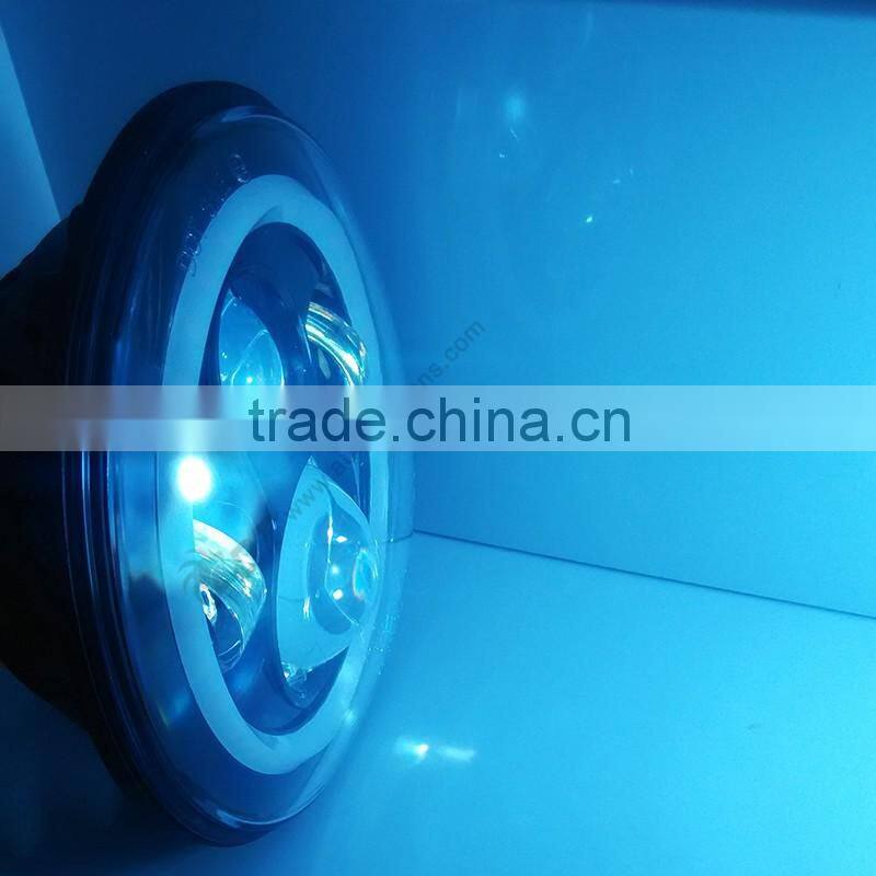 High bright 7200 lumen 7" LED Headlight Black 97-06 Jeep Wrangler TJ