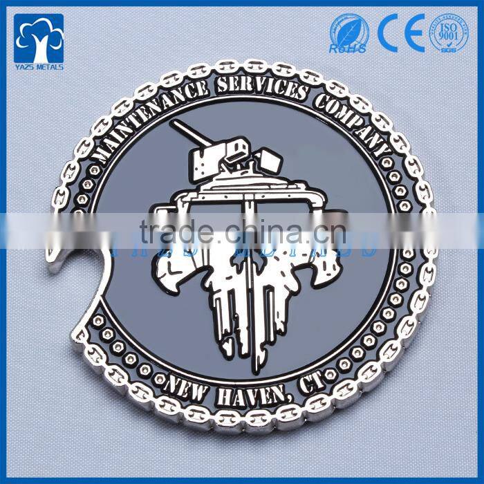 custom metal engraved dog tag opener