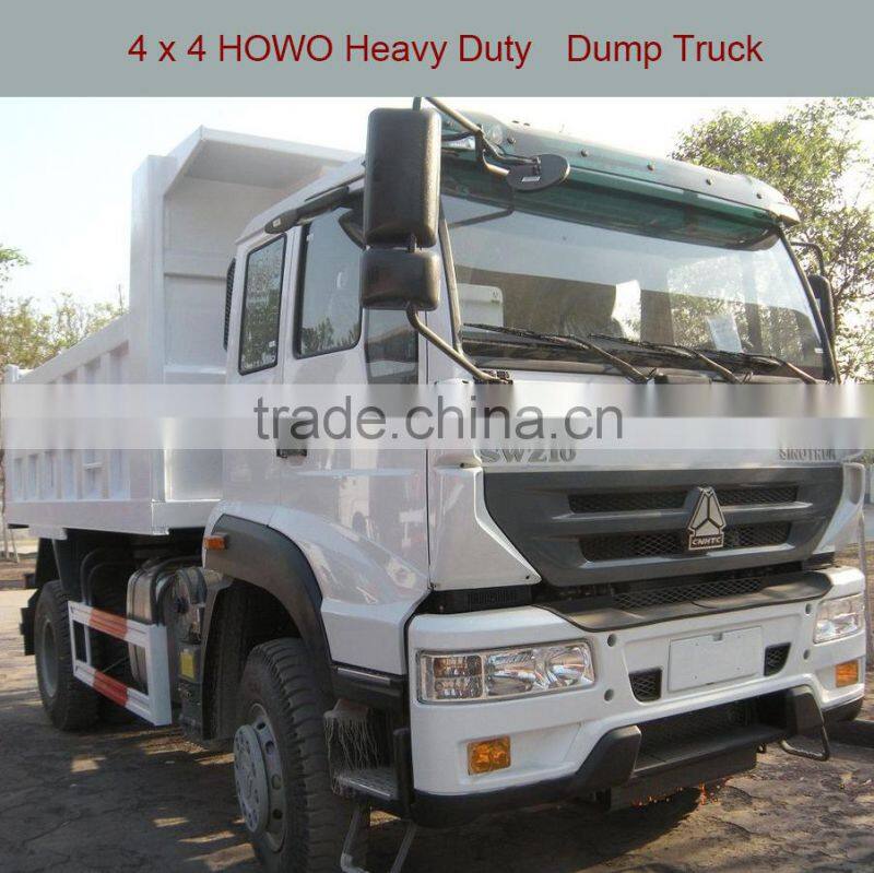 270HP 4 x 4 HOWO all wheel drive Dump Truck ZZ3167N4327D1 Europ 4