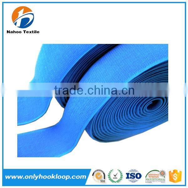 Custom adjustable elastic hook and loop straps, logo printed elastic hook and loop tape