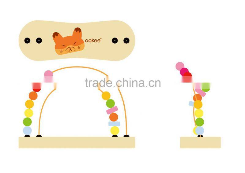 wooden beads educational toys with lovely animal shaped new product ideas 2014 py0012