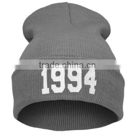 Custom winter hat knitted hat with your logo embroidery cheap price