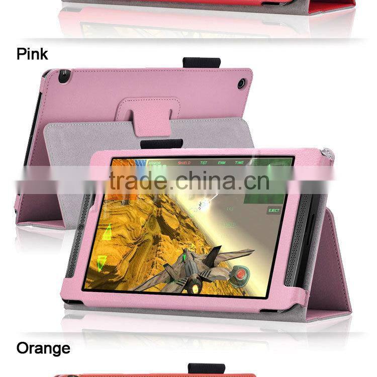 Cusotmized fashion design leather tablet case for Nvidia Shield Tablet