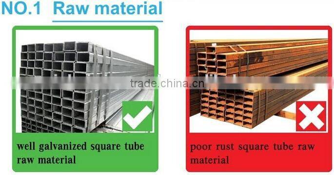 Factory direct sale powder coated Used steel tube Wrought Iron Fence