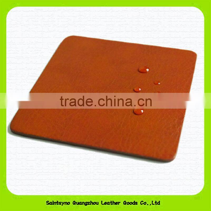 15011 Graceful and fashion leather cup coaster