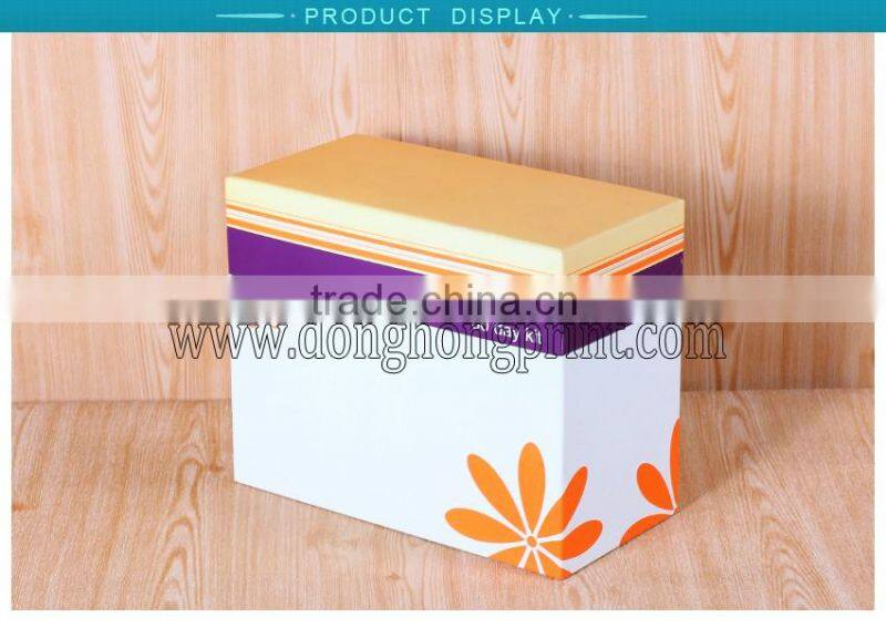 Matte lamination special pattern paper cosmetic box