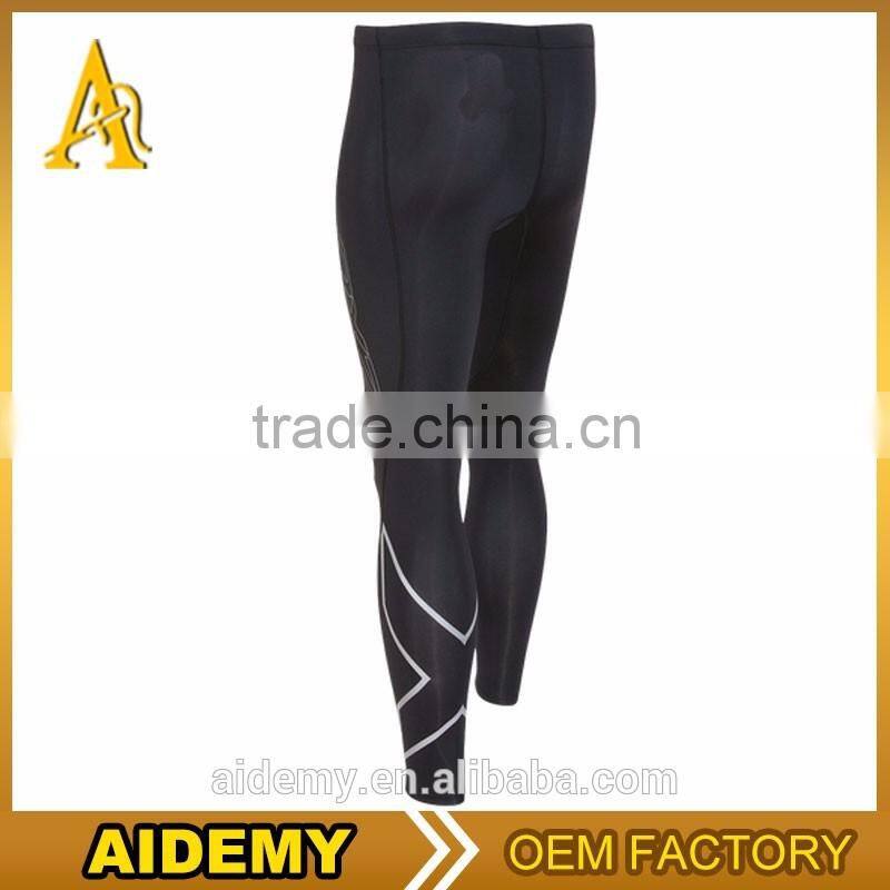 wholesale long running tights nylon spandex sport compression leggings pants