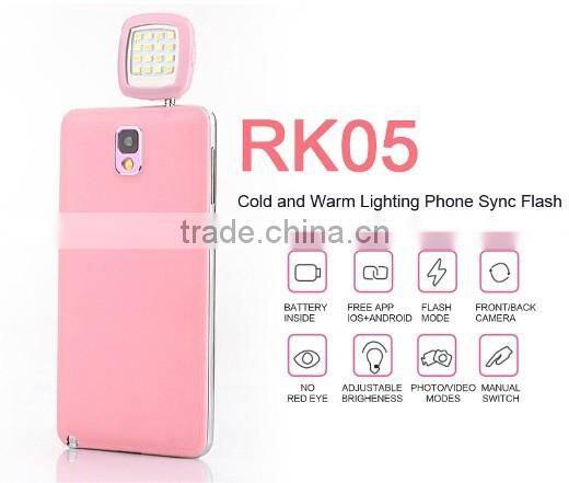 Wholesale Mobile Phone Selfie LED Flash Lighting Fill-in 16 Leds Light For IOS Android,Mobile Phone Micro-usb LED Flashlight