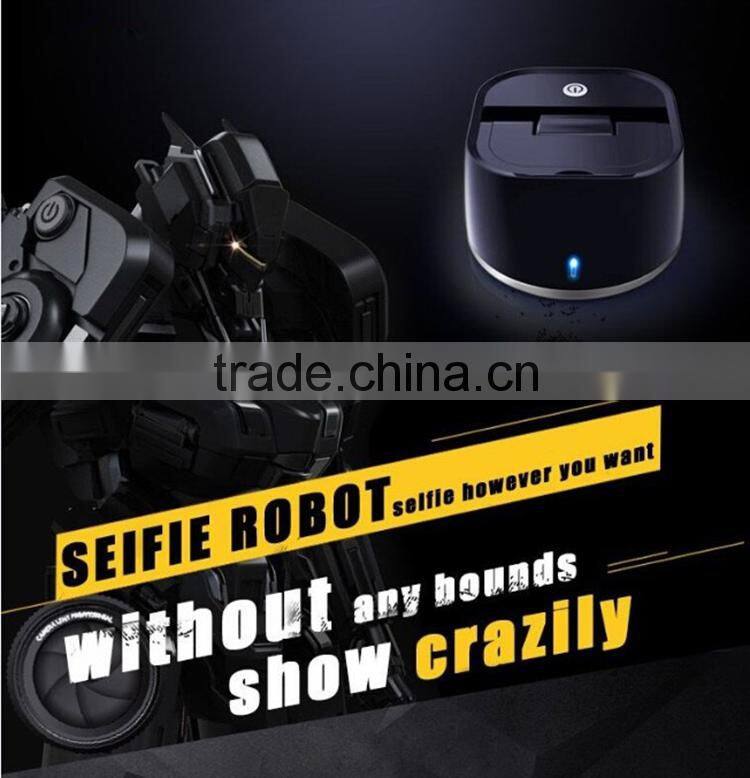 2015 New Premium Auto Face Recognition Bluetooth Selfie Robot For Mobile Phone