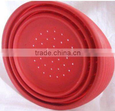 Flexible Silicone Collapsible Colander Pan Steamer