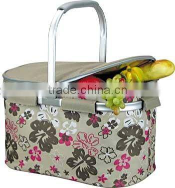 picnic basket folding basket insulated cooler bags