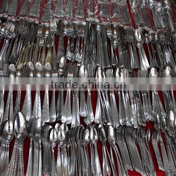 BBQ knife and fork steak knife and fork knife fork and spoon set cheap price