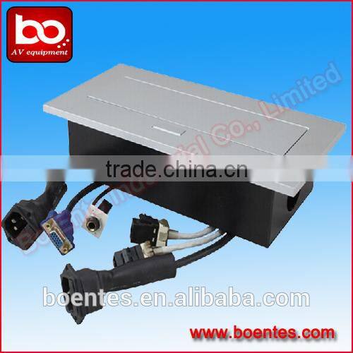 Cheap Price Desktop Pop Up Socket Box with connected wires/Pop Up Outlet