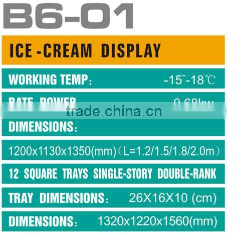 resturant business used ice cream display ice cream showcase