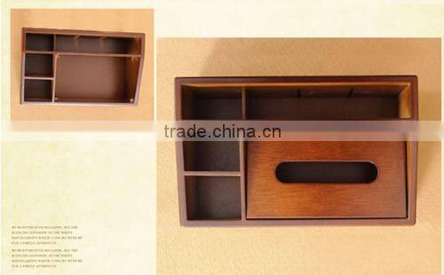 desktop white beauty acrylic/wooden organizer box