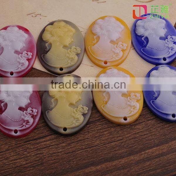 Fashion Resin Cameos,Flat Back resin cameo setting