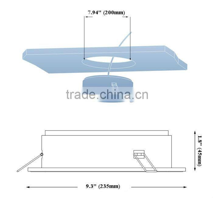 4inch 6inch 8inch recessed led ceiling light 25w/20w