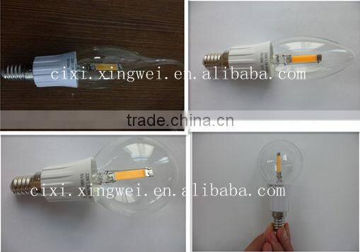 strip candle 1.8w low watt led filament bulb
