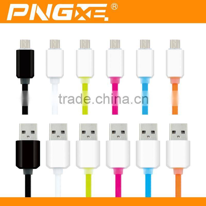 PNGXE new usb cable candy color sales promotion price sync data micro usb cable for iphon6 usb cable