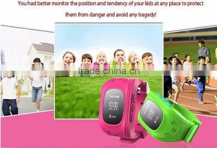 Q50 oled child gps watch anti-kidnapping with sos call function