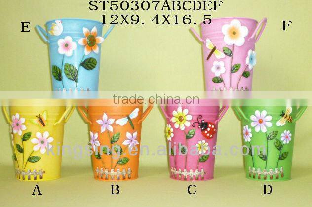 Christmas Metal Flower Pots