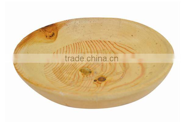 Natural handmade food grade eco-friendly healthy wooden soup bowl wholesale
