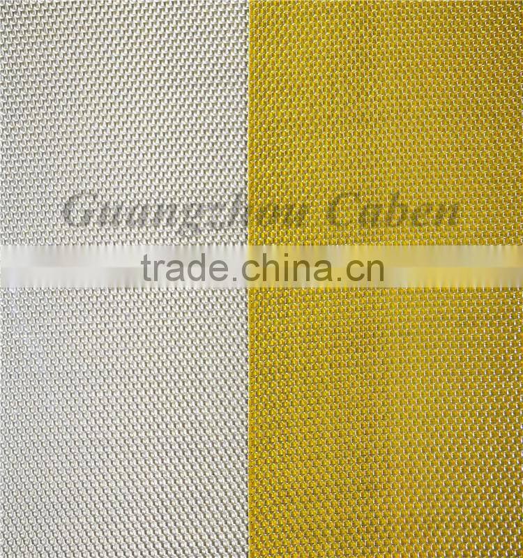 3K hybrid gold plain fiberglass sheets mixed silver metallic yarn veneer