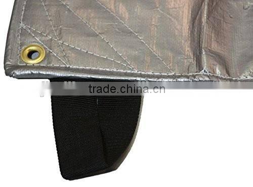 20' X 40' 6oz Heavy Duty Premium Silver Hay Tarp - 12 Mil Thickness