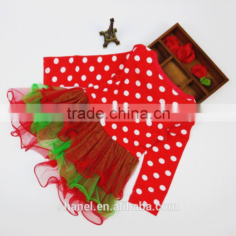 New design 2015 Christmas girls princess dress Chrismas/New Year clothing