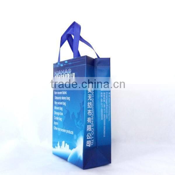 cheap laminated non woven heat pressed grocery shopping bags